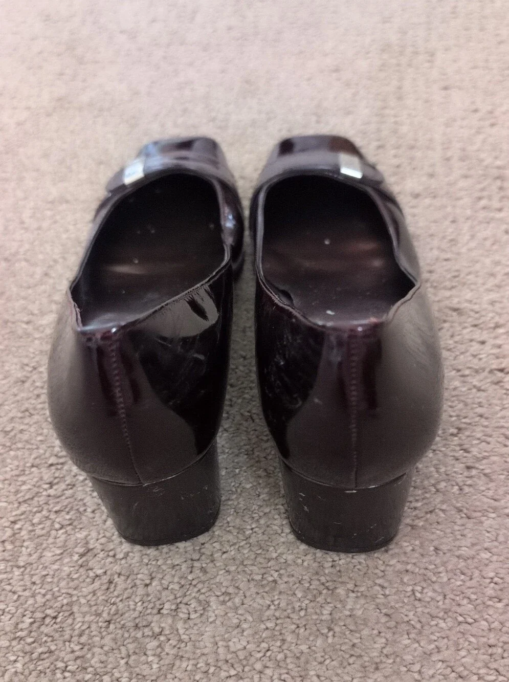 Anne Klein Burgundy iFlex Patent Leather Pumps